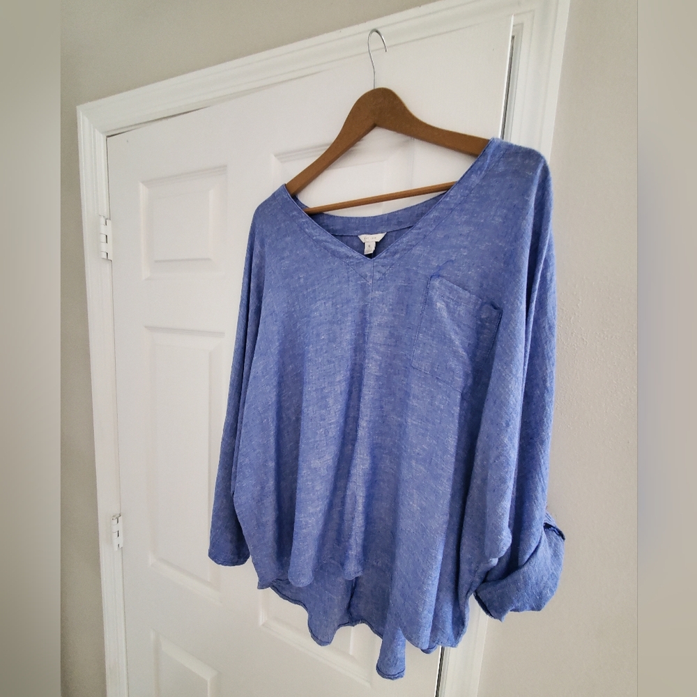 Est.1946 blue women blouse.